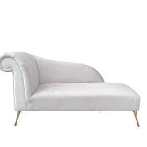 Chaise longue Recamière Divano Elegante Gambe Dorate Personalizzate