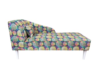 Galactic Mandala Chaise longue Modern Custom Made Handmade Colorfull materials