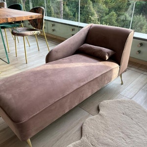 Chaise longue Canapé moderne sur mesure Récamière Divan, différentes couleurs