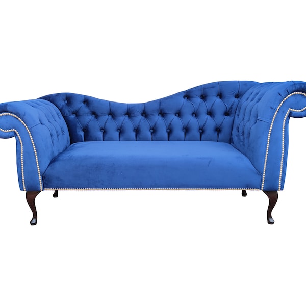 Chesterfield Handgefertigtes Sofa Glamour Chaise Lounge Schlafzimmer Akzent Stuhl Balmoral Sitz Lounge Nach Maß