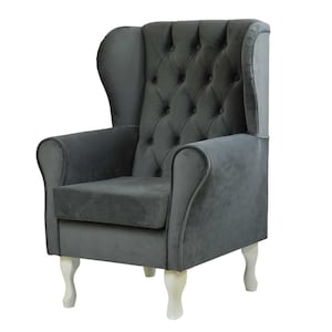 Sillón Chesterfield con respaldo alto / Sofá Chesterfield Sessel / Ohrensessel
