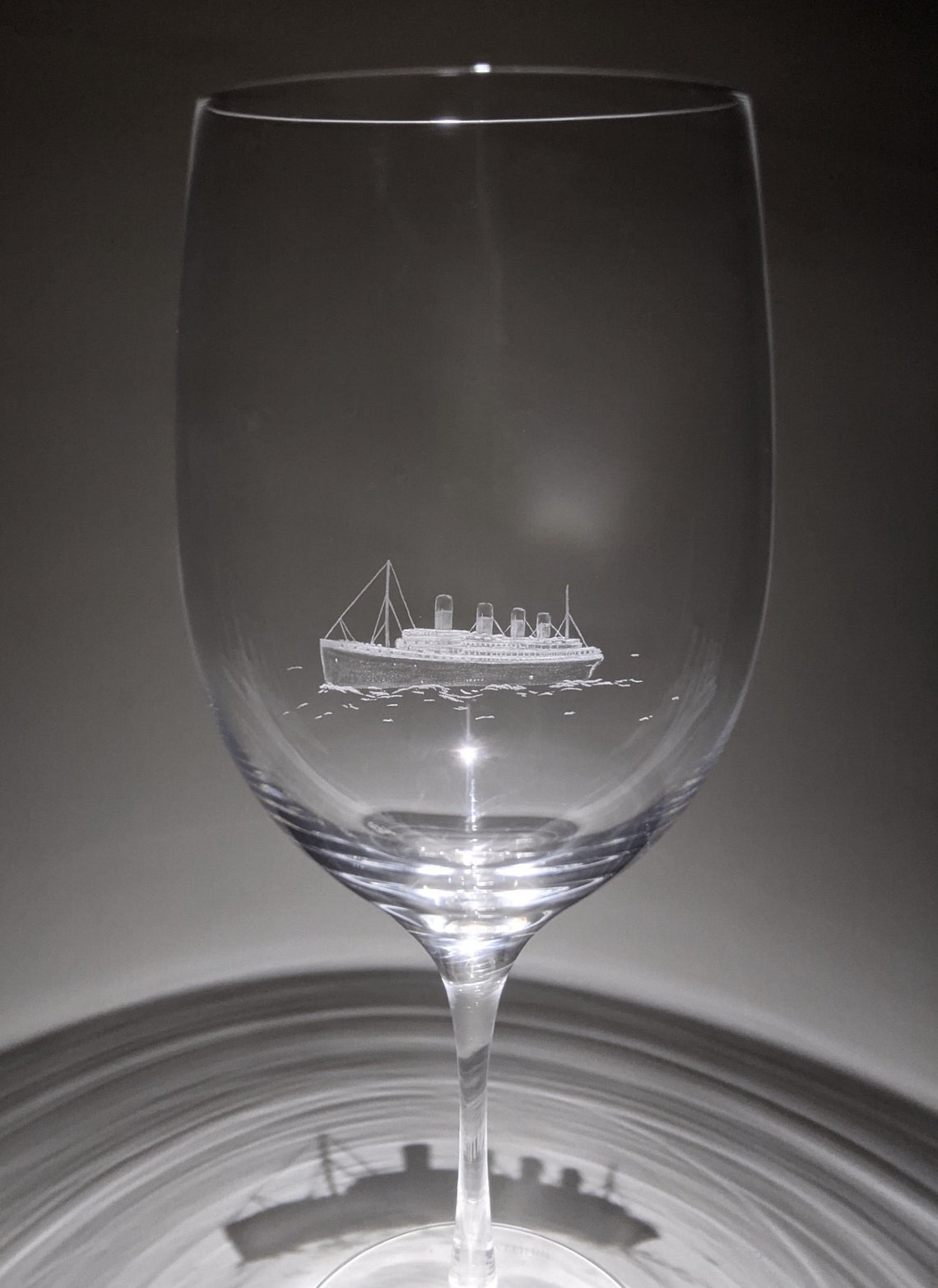 Titanic Wine Glass the Titanic Titanic Gifts Hand Etsy