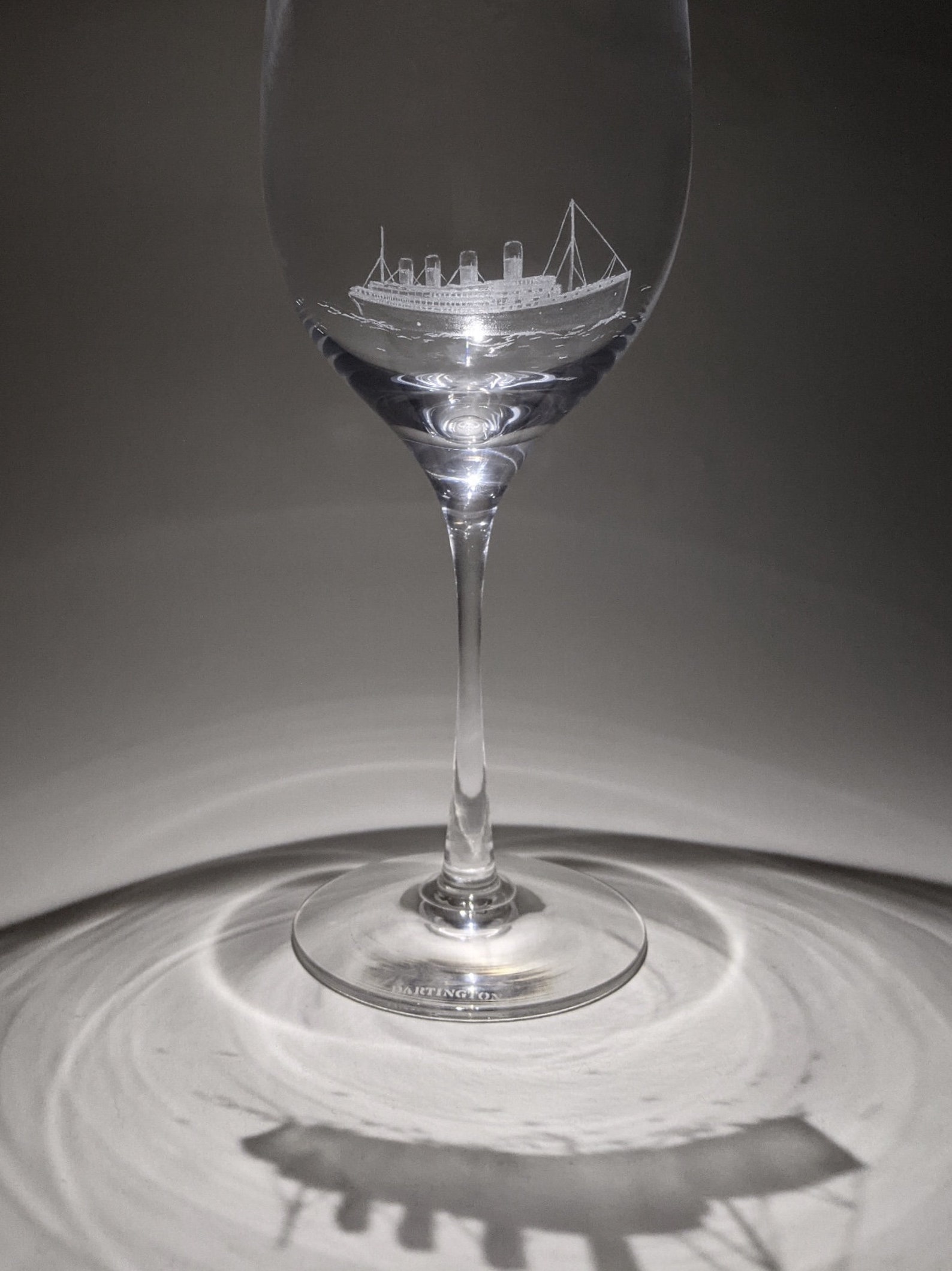 Titanic Wine Glass the Titanic Titanic Gifts Hand Etsy