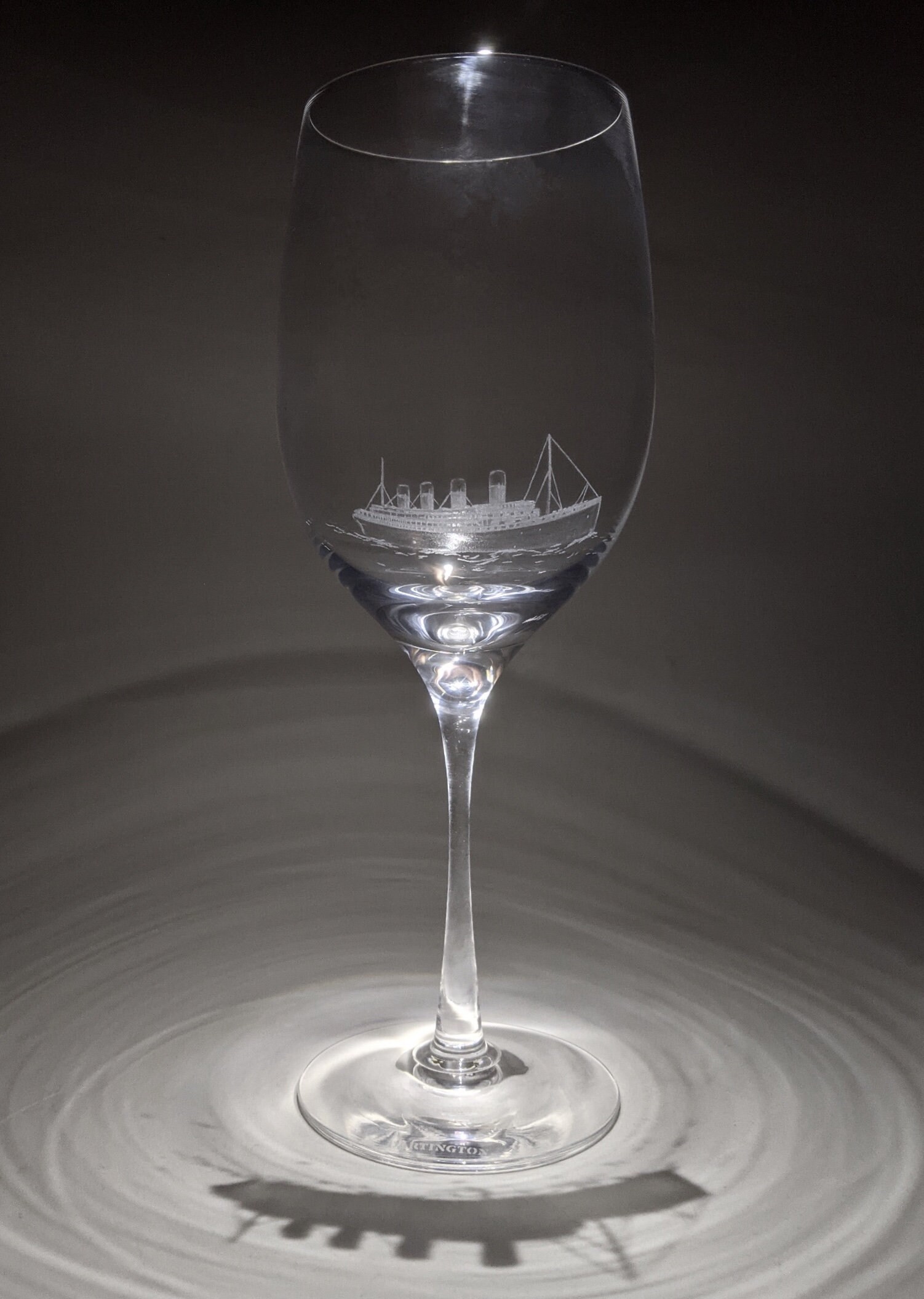 Titanic Wine Glass the Titanic Titanic Gifts Hand Etsy UK