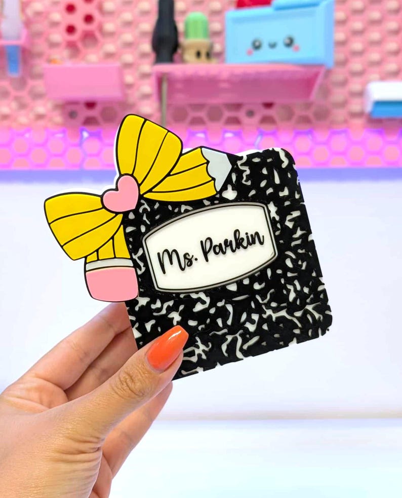 Editable Pencil Bow Pen Holder: 3D Print STL & 3MF File (Digital Download) image 3