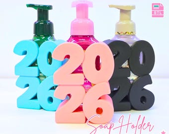 New Year 2026 Soap Holder: 3D Print STL & 3MF File (Digital Download)