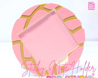 May include: Pink and gold sticky note holder with the text "Sticky Note Holder" and "B3D STUDIO". The holder is a 3D print file, with the text "3D PRINT FILE" and "INSTANT DIGITAL DOWNLOAD".