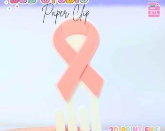 Ribbon Paper Clip 3D Print File (STL & 3MF Digital Download)
