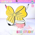 Bow Pencil Pen Holder: 3D Print STL & 3MF File (Digital Download)