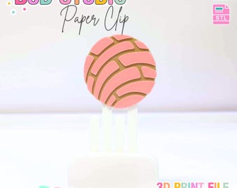 Circle Concha Jumbo Paper Clip 3D Print File (STL & 3MF Digital Download)