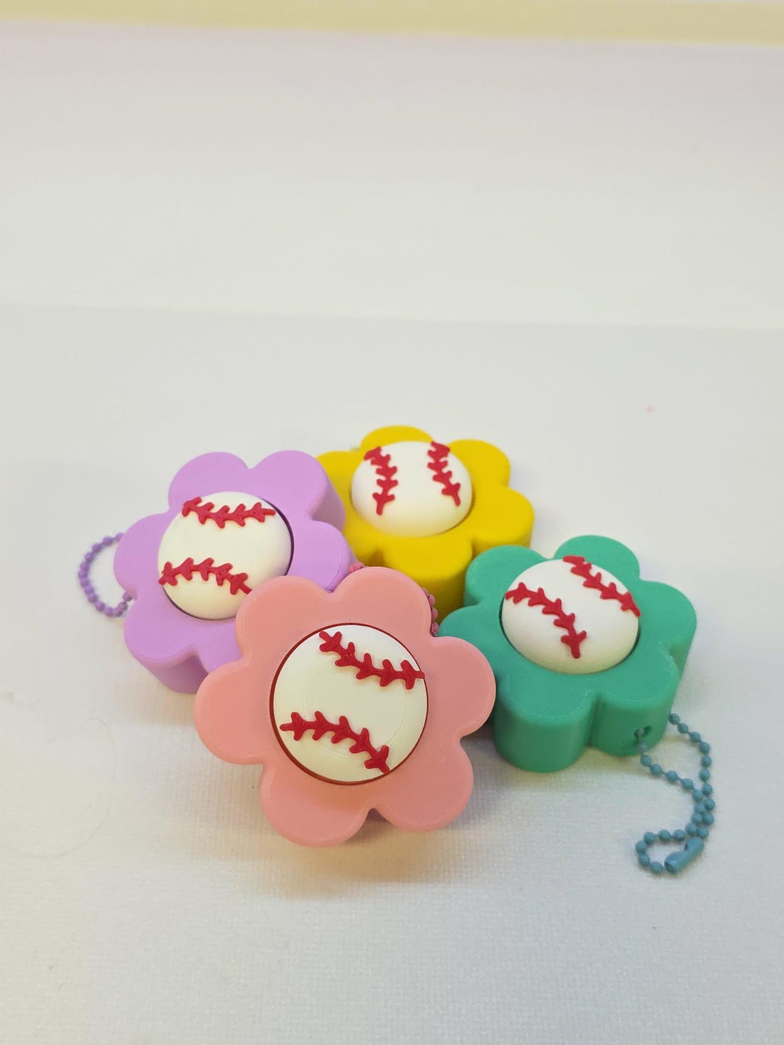 Flower Baseball Fidget Clicker STL & 3MF 3D Print File - AMS Standard ...