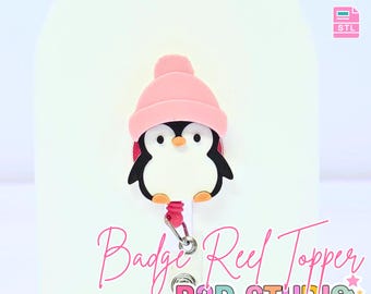 Penguin Flat Back Topper 3D Print File (STL/3MF Digital Download)