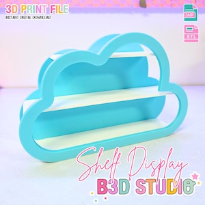 Cloud Shelf - Vendor Shelf Display 3D Druckdatei (STL & 3MF Digital Download)