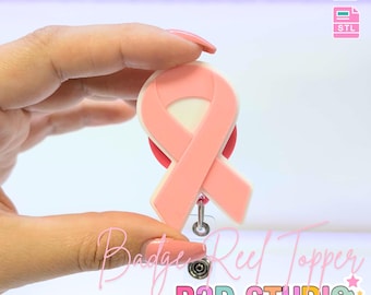 Awareness Ribbon Flat Back Topper 3D Print File (STL & 3MF Digital Download for AMS)