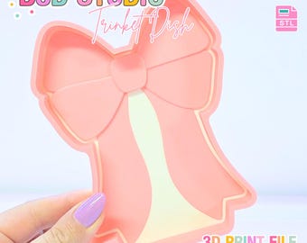 Arquivo para impressão 3D do porta-joias Coquette Bow (STL e 3MF)
