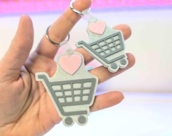 Shopping Cart NFC Keychain STL/3MF Digital File Download