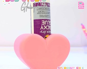 File di stampa 3D per porta colla a forma di cuore - Download digitale STL e 3MF