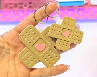 Heart Bandage NFC Keychain STL/3MF Digital File Download