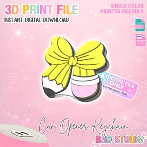 Plik do druku 3D z otwieraczem do puszek w kształcie ołówka (STL + 3MF do pobrania)