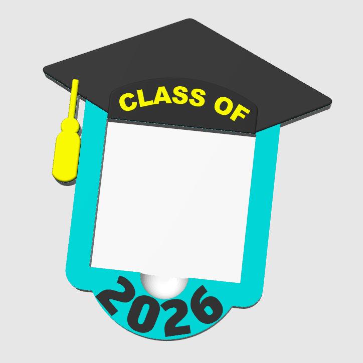 Graduation Sticky Note Graduation Sticky Note Holder: 3D Print Desk Organizer (STL/3MF File ...
