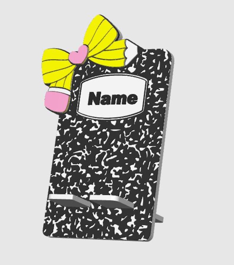 Pencil Bow 3D Print File Bundle: Pen Holder, Keychain, More (STL & 3MF Digital Download) image 4