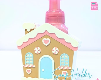 Gingerbread House Soap Holder: 3D Print STL & 3MF File (Digital Download)