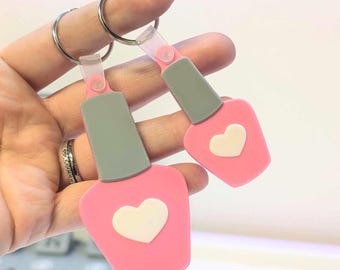 Nail Polish NFC Keychain STL/3MF Digital File Download