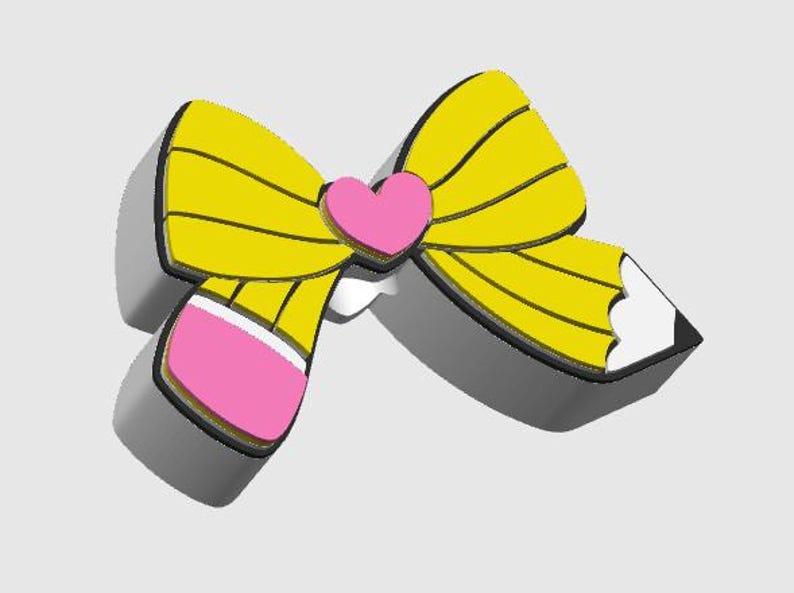 Pencil Bow 3D Print File Bundle: Pen Holder, Keychain, More (STL & 3MF Digital Download) image 9