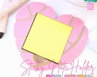 Concha Heart Sticky Note Holder: 3D Printable Desk Organizer (STL/3MF File Included