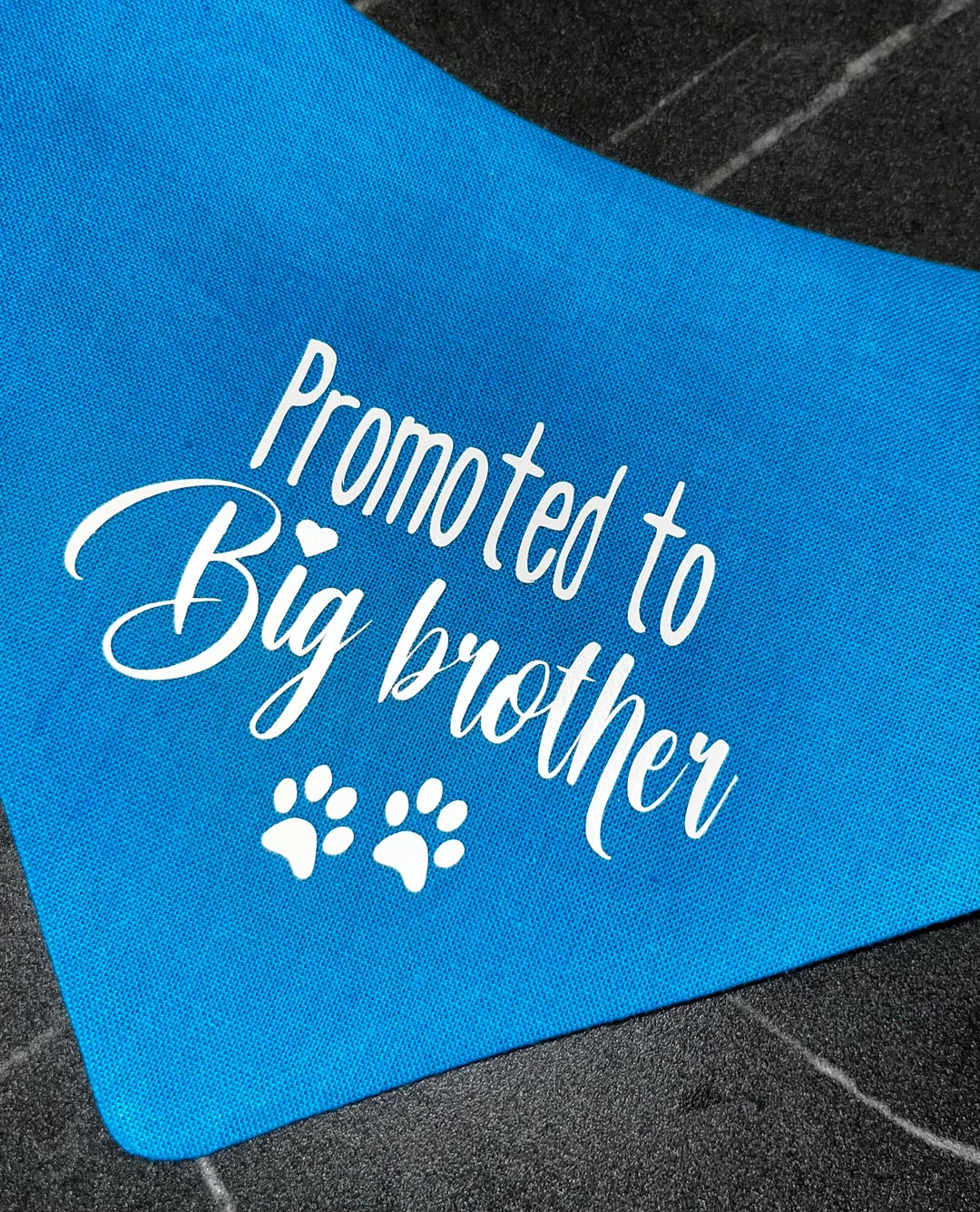 Big Brother Bandana Announcement Personalised Velcro Etsy
