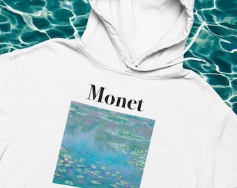Sudadera con capucha Water Lilies de Claude Monet - Arte - Pintura - Pintor - Amante del arte - Artista