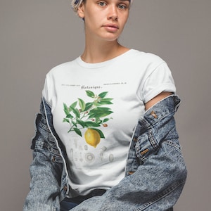Vintage Lemon T shirt illustrated by Charles Dessalines D Orbigny (1806-1876 / Citrus Limonium) / Lemon Tree T shirt / Retro Lemon Botanist