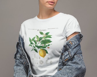Vintage Lemon Botanist T-Shirt: Charles Dessalines D Orbigny Illustration