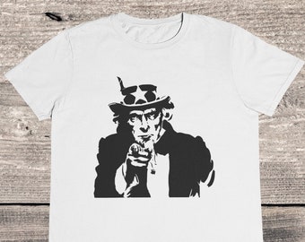 Vintage Uncle Sam T-shirt: Patriotic US Army Design