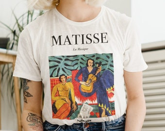 マティス絵画Tシャツ - アートTシャツ - 美的 - クール - ユニ