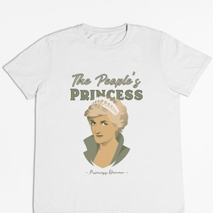 Princess Diana T shirt - Diana Spencer - Princess Of Wales - Diana T shirt - Tribute To Princess - Royal T shirt - Family - Duch - Lady Di