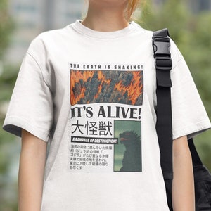 Godzilla T shirt - Retro Godzilla - Retro Japan Movies - Vintage Japan - Godzilla T shirt