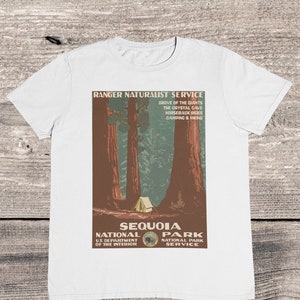 Sequoia National Park T Shirt - National Park T shirt - Naturist - Plants - Nature