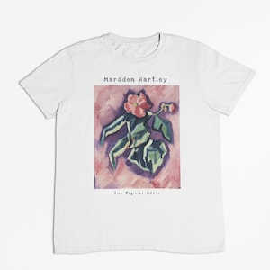 Marsden Hartley Pink Begonias T-shirt: Modernist Art, 100% Cotton