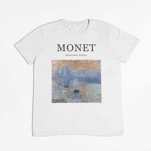 Camiseta Impresión Amanecer de Claude Monet / Arte / Impresionismo, Arte moderno / 100% Algodón