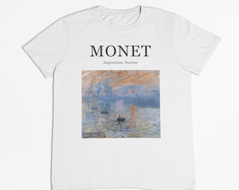 Impression Sunrise by Claude Monet T shirt  / Art / Impressionism, Modern art / %100 Cotton