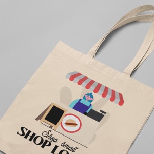 Shop Local Canvas Tote Bag: Everyday Shopping Bag