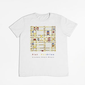 Broadway Boogie-Woogie T shirt / Piet Mondrian / Museum of Modern Art / Pollock / Kandinsky / %100 Cotton