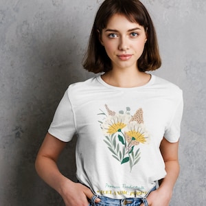 Icelandic Poppy Flower T-Shirt: Vintage Floral Design, 100% Cotton