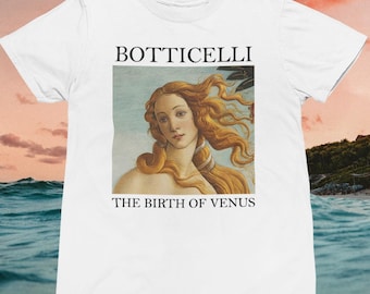 Birth of Venus T shirt / Botticelli Art T shirt / %100 Premium Cotton Quality