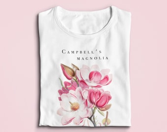Camiseta Magnolia Floral – Camiseta Botánica Estética