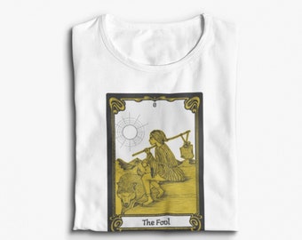 Le T-shirt Fool Tarot Card - %100 Premium Cotton