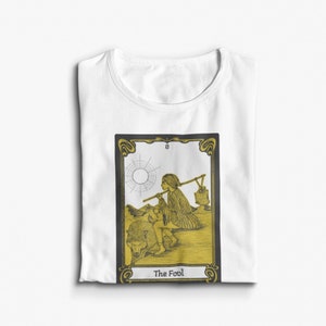 The Fool Tarot Card T shirt - %100 Premium Cotton