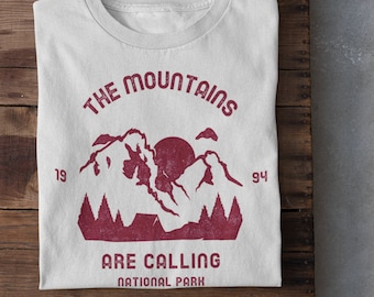 Mountains Are Calling T-Shirt: National Park Hiking Tee
