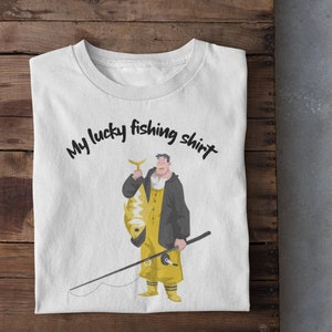 Mein Glücksfischer-T-Shirt: Fischer-Grafik-T-Shirt